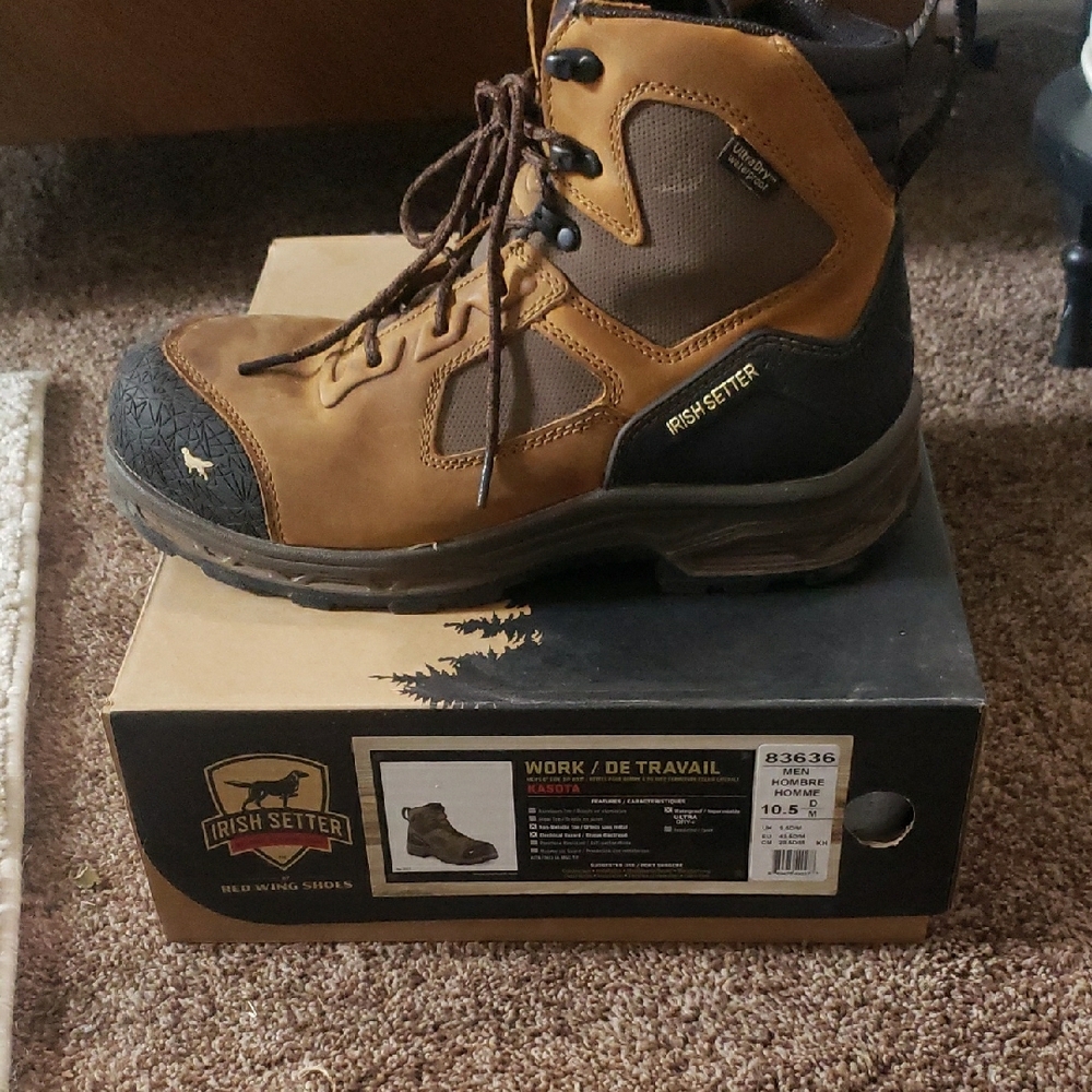 Red Wing Irish Setter Men's Brown Work Boots